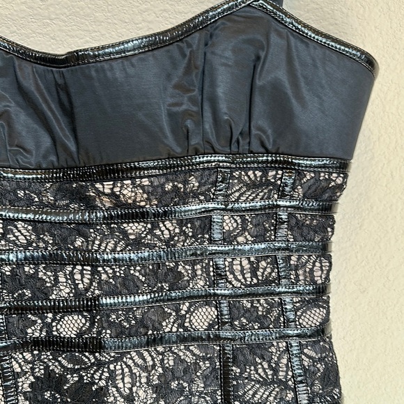 Bebe Black Sweetheart Sheath Cocktail Dress - Picture 6 of 7